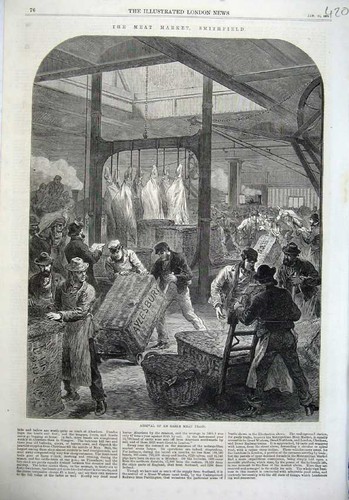 Original old antique print - original,