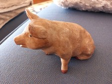 Vintage PIG BISQUE Porcelain