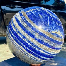 47.7LB Natural Lapis lazuli jasper Quartz Sphere Crystal Ball Reiki Healing