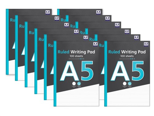 Ruled writing pad notebook - writing, a5