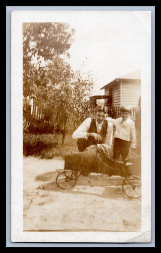 Antique photo child toy pedal - antique,