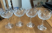 4 Vintage Cut Crystal