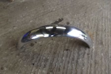 UNIVERSAL FITTING POLISHED ALLOY FRONT MUDGUARD TRIALS SCRAMBLES , UNDRILLED 3