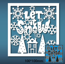 Christmas Snow Scene Metal