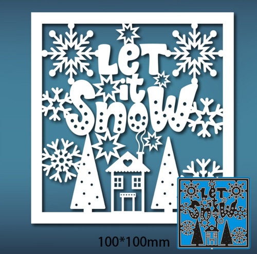 Christmas snow scene - christmas,