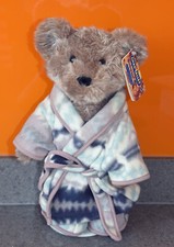 Chad Valley Teddy Bear in Dressing Gown on display stand Teddy Bear 40 cms high