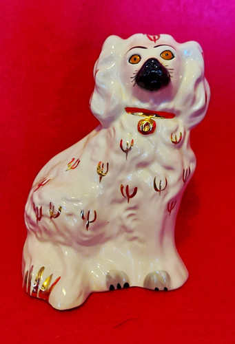 Ceramic dog figurine - ceramic,