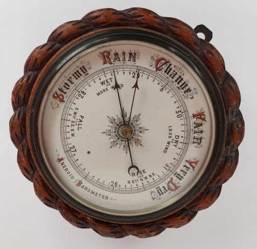 Antique victorian aneroid wall - antique,