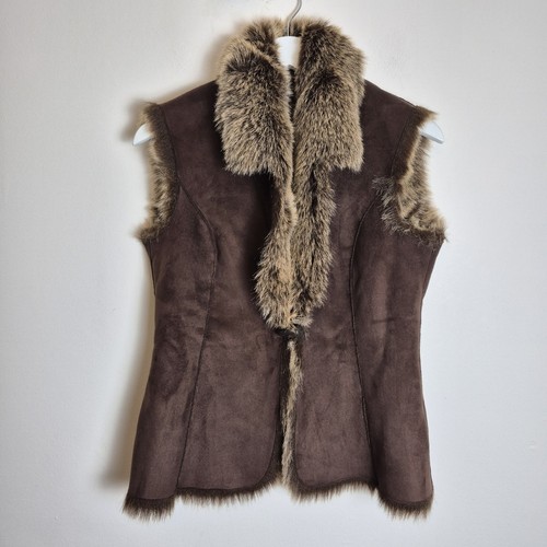 Faux sheepskin fur dark - fur,
