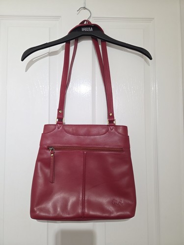 Gigi red real leather - red,