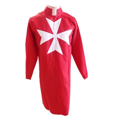 Masonic knight malta tunic - malta, red