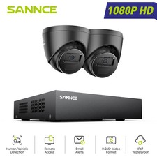 SANNCE HD 1080p CCTV System Security Camera 8CH 2MP DVR Outdoor Turret IP66 Kit