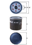 Mahle oc1566 oil filter for - filter,