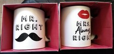 Mr & Mrs Right Ceramic Novelty