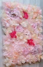 Artificial Rose Flower Wall Panels Backdrop Bouquet Wedding Party Decor 60x40cm