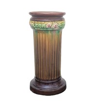 Majolica Pottery Plant Stand