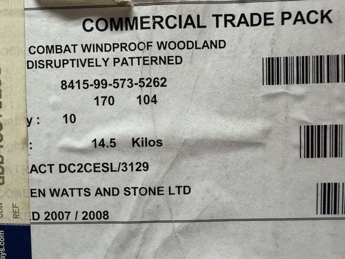 Unopened trade pack - pack, dpm