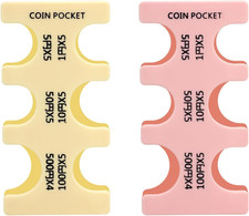 2Pcs Japanese Yen Coin Holders, Hard Case Yen Coin Organizer Storage Rectangle P