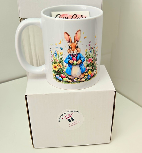 Easter bunny rabbit - easter, floral
