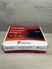 Manhattan T1 Freeview HD Set Top Box with Freeview HD Channels Boxed / Remote