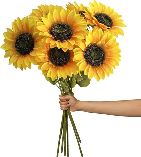 Heads sunflowers artificial - 7,