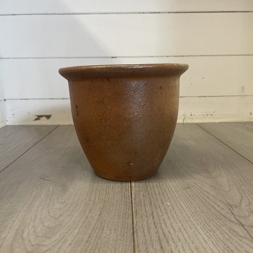 Vintage glazed terracotta pot