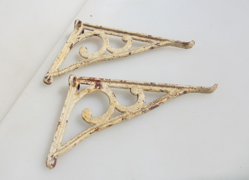 Vintage iron cistern shelf - iron,
