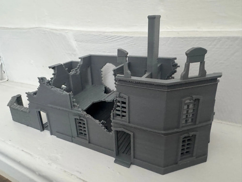 28mm ruined house destroyed - 28mm,