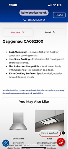 Gaggenau ca052300 cast - ca052300,