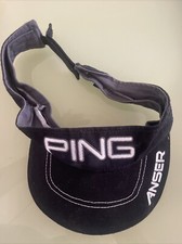 Ping G25 Anser Golf Sun Visor Hat Cap Cotton Adjustable Black White