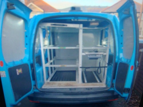 Full metal van racking shelves - metal,