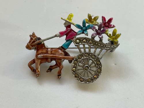 Fabulous fifties brooch donkey - brooch,