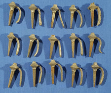 15x Vintage Lead Headed GPO pole cable Nails Toughened Steel