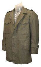 Genuine Original Greek Issued Vintage Army Military M43 Field Jacket Olive Coat