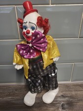 Victoria Impex Vintage Porcelain Clown Musical Wind-Up.