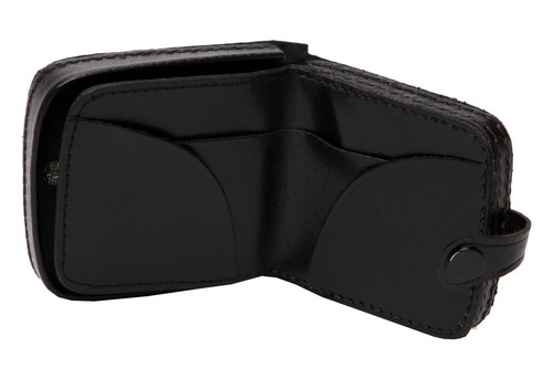 Leather square tray purse - leather,