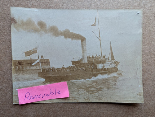 Old vintage photo ship - old,