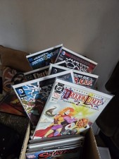 Box Of 100 DC Comics, Bagged But Not Boarded, No Dupes