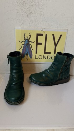 Fly london green - green, leather