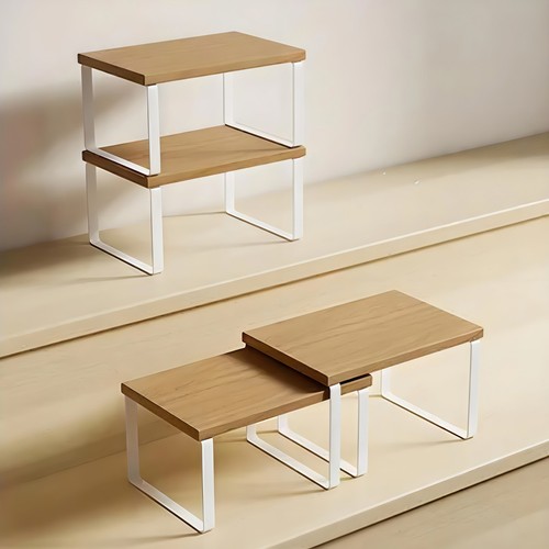Stackable kitchen shelf set - stackable,