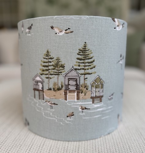 Coastal lamp shade - shade, birds