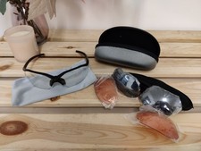 SHIMANO GLASSES + CASE CHANGEABLE LENSES CLEAR POLARISED FISHING CYCLING DRIVING