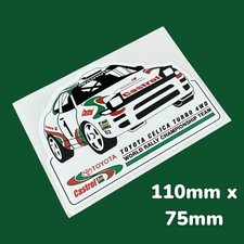 Castrol Toyota Celica World Team Vinyl Sticker Classic Car Rally Racing Turbo WD