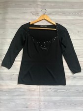 Zara black sequin embellished