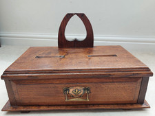 Antique Oak ballot box, 2