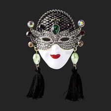 Vintage Enamel Queen Mask