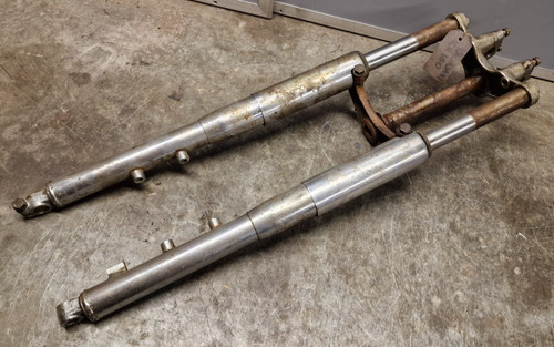 Kawasaki kh100 forks yokes - &,