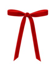 13cm Red Velvet Bows –