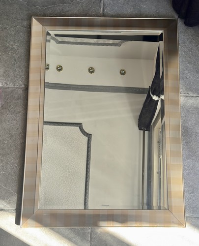 Vintage large mirror with gold - mirror,