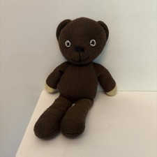 TY Original 2012 Mr Bean’s Bean Brown Teddy Soft Knitted Toy 9” Ty Beanies